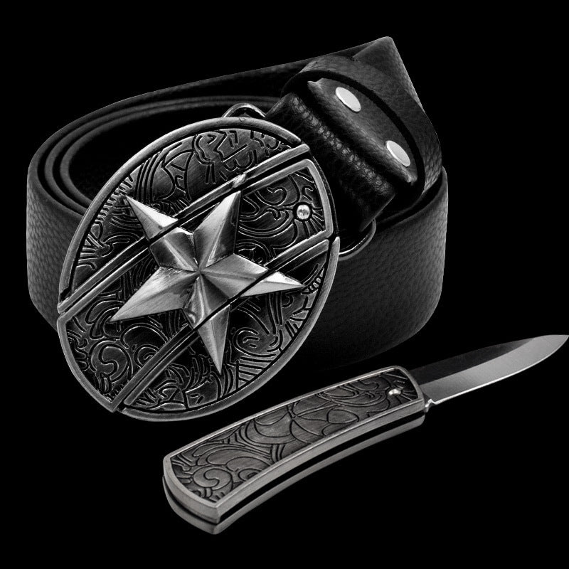 Novelty and nic-nacs/ Knife belt buckle