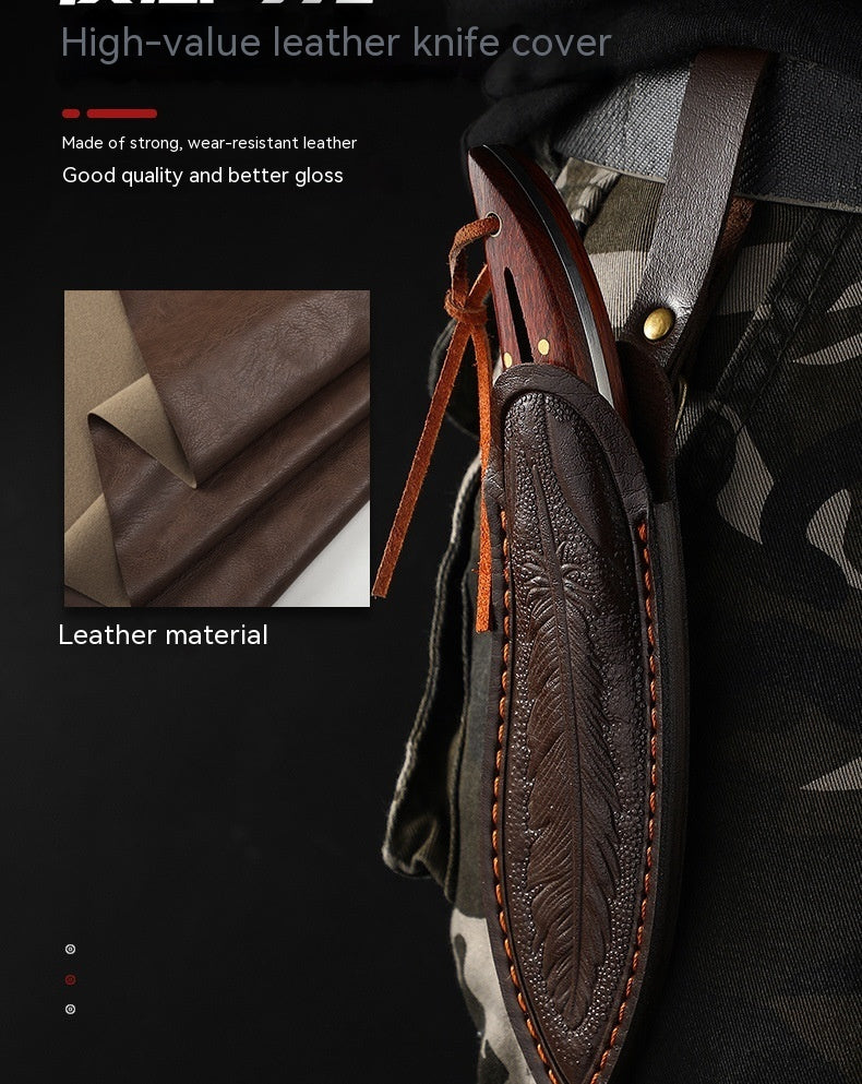 Survival/ Camping Knife feathered