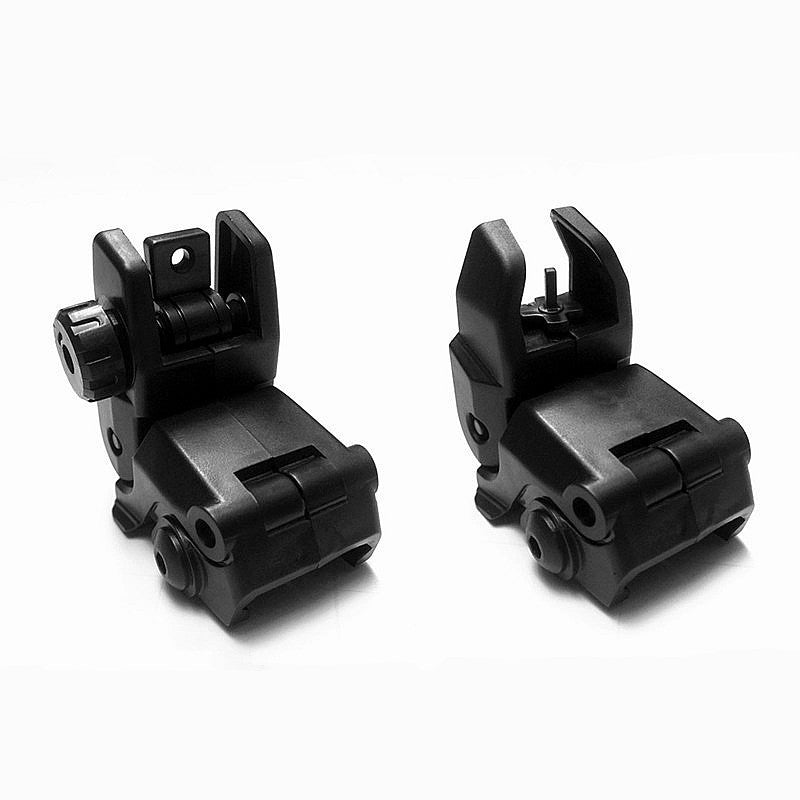 Armoury/ Front & Rear Sight Dual Aperture Set Flip Up Back Up Sight 223 Polymer
