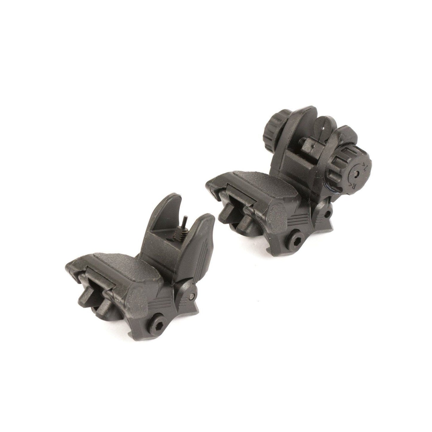 Armoury/ Front & Rear Sight Dual Aperture Set Flip Up Back Up Sight 223 Polymer