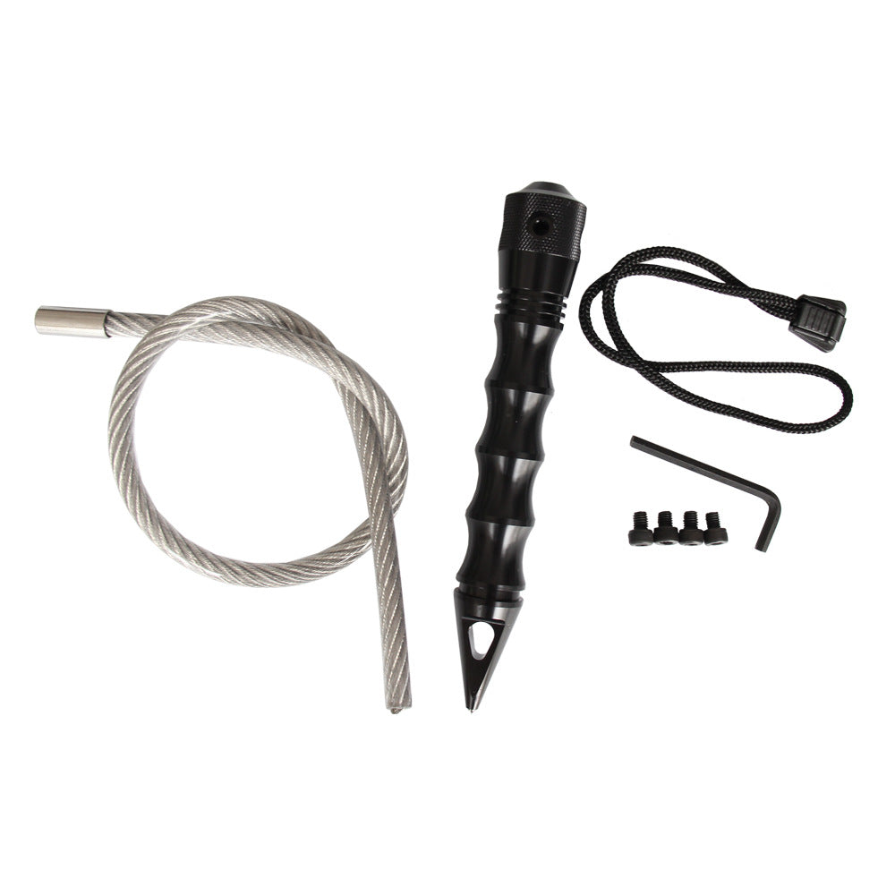 Camping and Survival/ Stinger Tactical Whip Emergency Tool Aluminum Anti Skid Glass Breaker Emergency Hammer Survival Kit