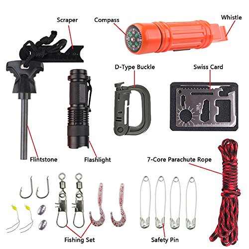 Camping and Survival/ Outdoor Travel SOS Equipment Adventure Survival Tool Set