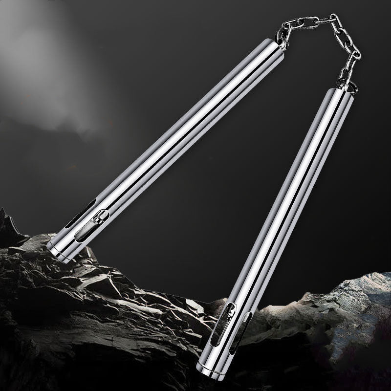 Armoury/ Stainless Steel Flashing nunchaku