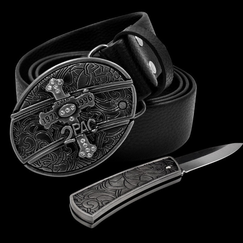 Novelty and nic-nacs/ Knife belt buckle