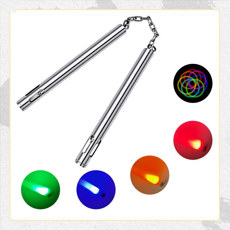 Armoury/ Stainless Steel Flashing nunchaku