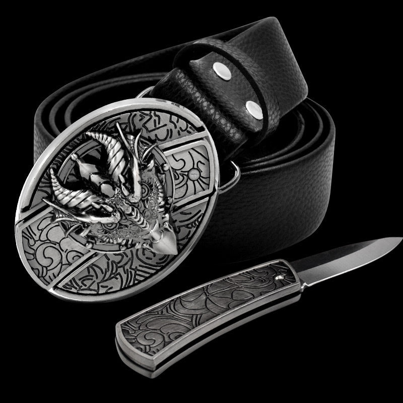 Novelty and nic-nacs/ Knife belt buckle