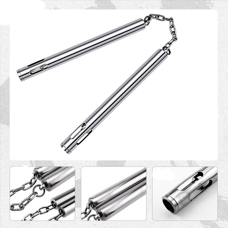Armoury/ Stainless Steel Flashing nunchaku