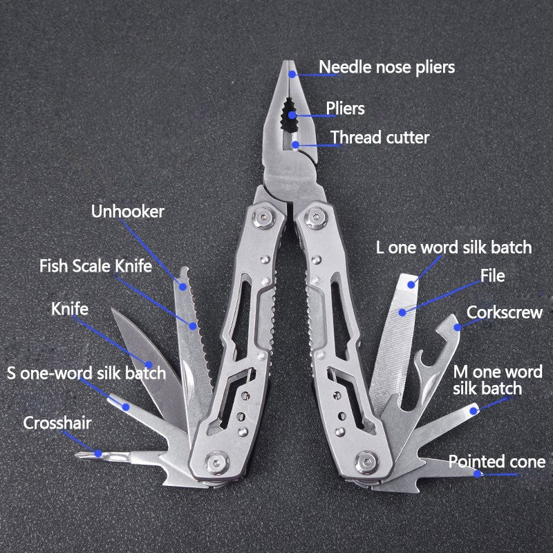 Camping and Survival/ All Steel Multi-function Pliers