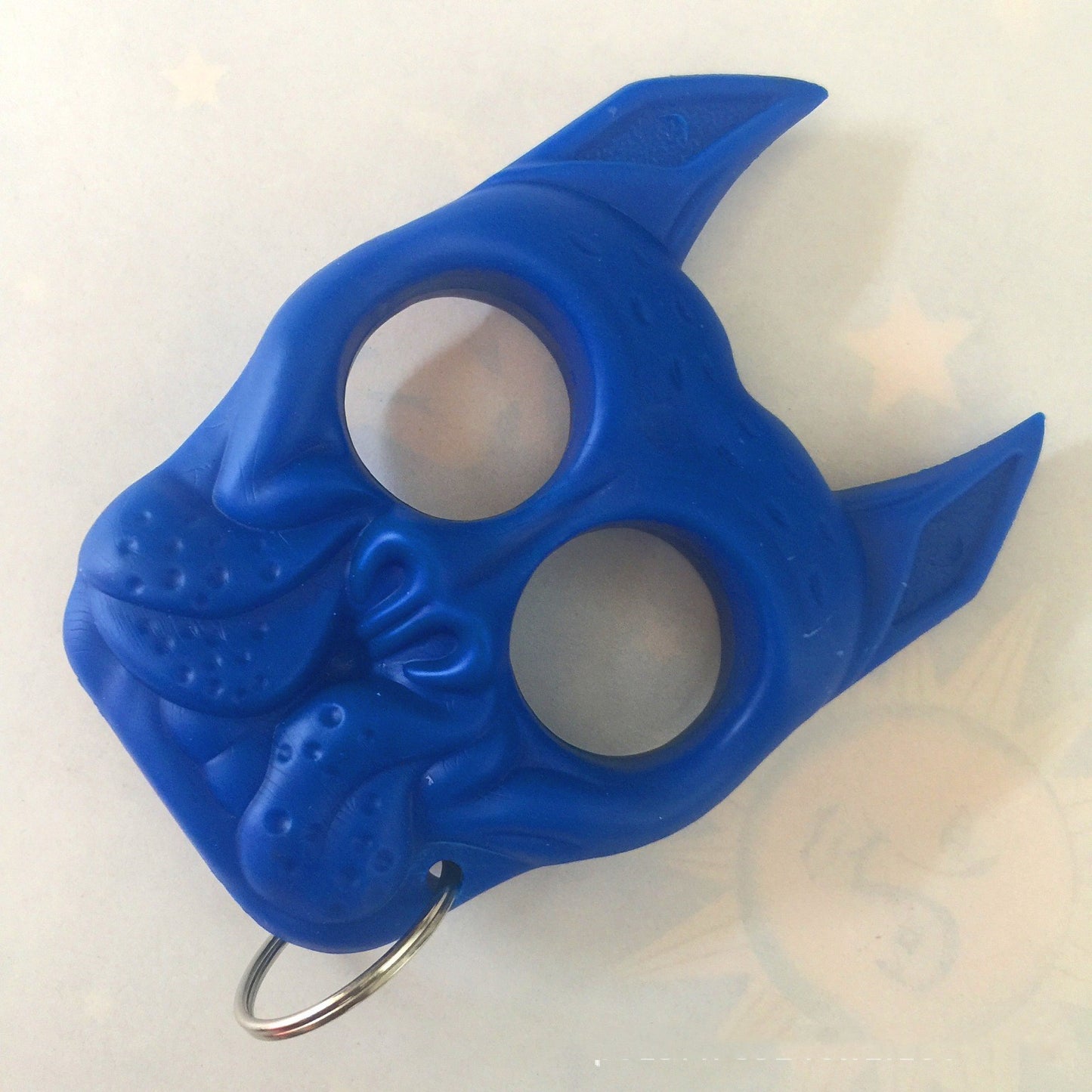 Camping and Survival/ Dog Head Keychain Self-defense Finger Lock
