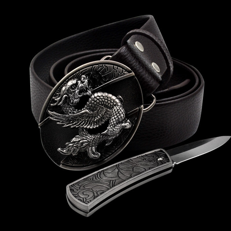 Novelty and nic-nacs/ Knife belt buckle