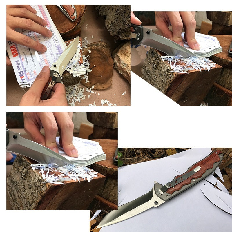 Camping and Survival/ In The Wilderness High Hardness Defensive Folding Knife