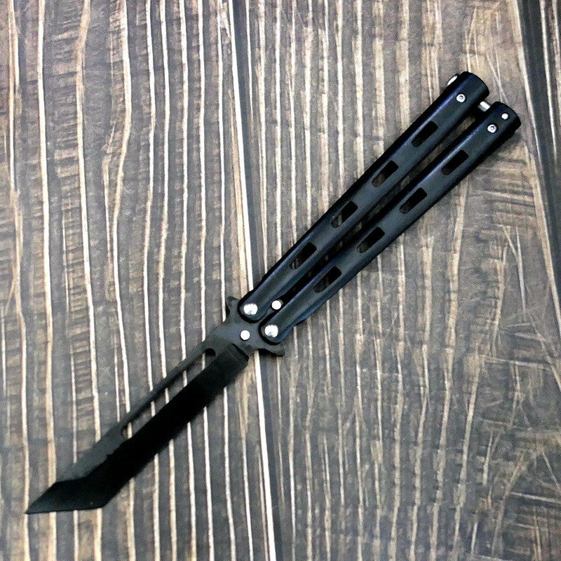 Novelty and nic-nacs/ Professional Butterfly Folding Knife Without Blade Swing Training
