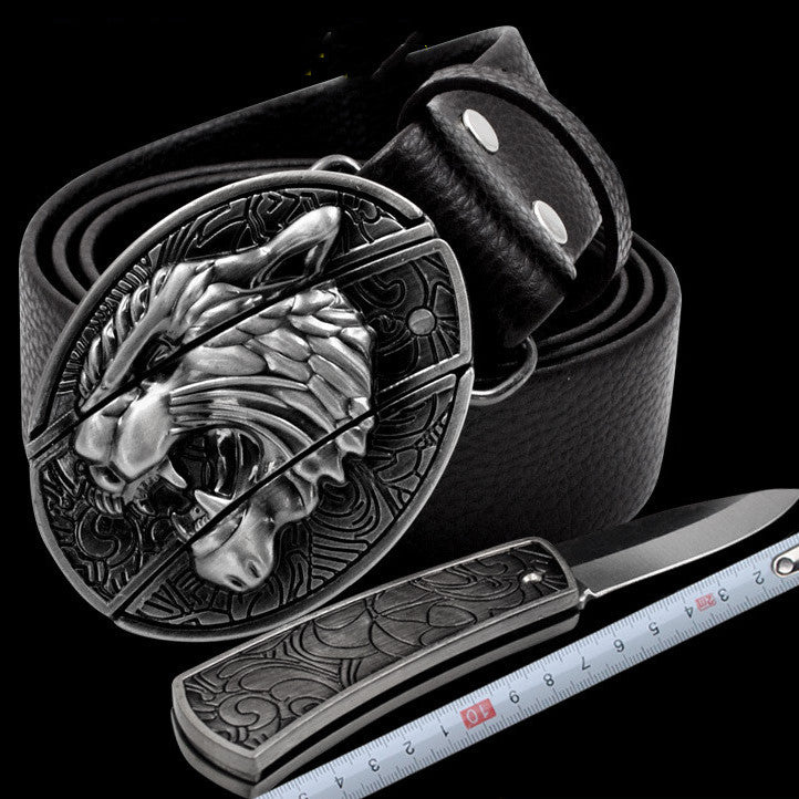 Novelty and nic-nacs/ Knife belt buckle