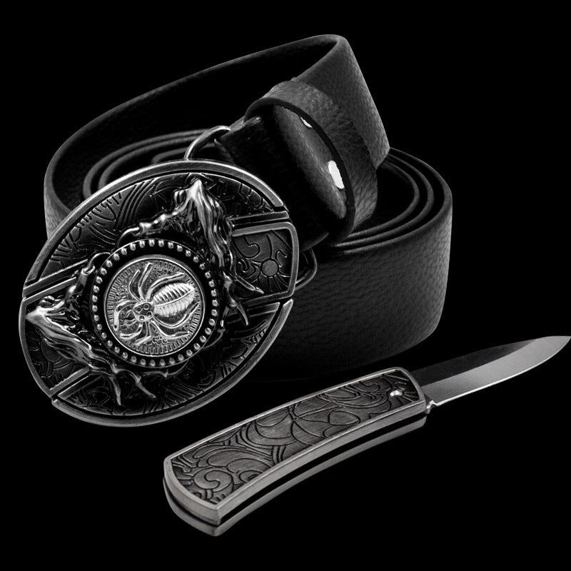 Novelty and nic-nacs/ Knife belt buckle