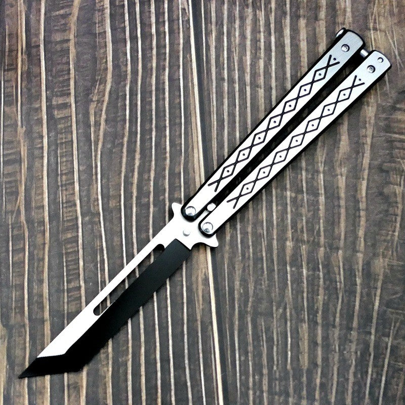 Novelty and nic-nacs/ Professional Butterfly Folding Knife Without Blade Swing Training