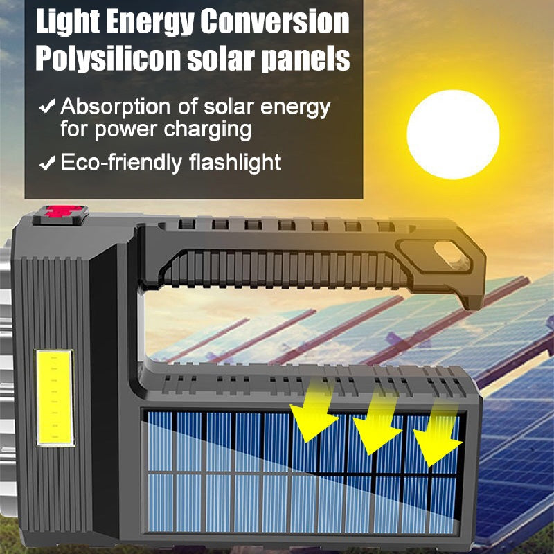 Electronics/ Solar Rechargeable Usb Flashlight Led