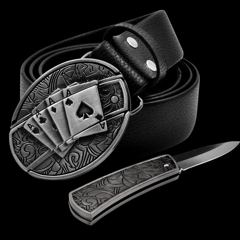 Novelty and nic-nacs/ Knife belt buckle