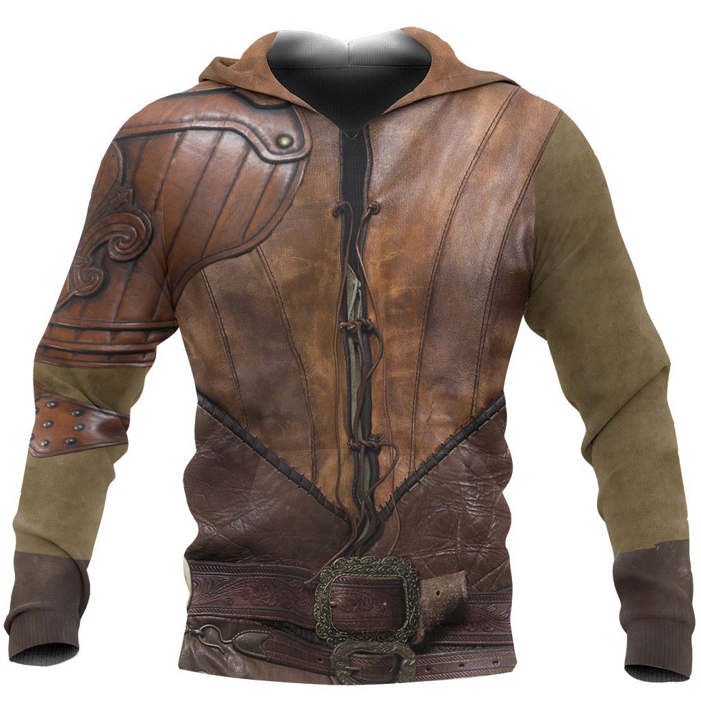 Clothing/ Gods Of War Men's Armor Printed hoody Long Sleeve Sweater