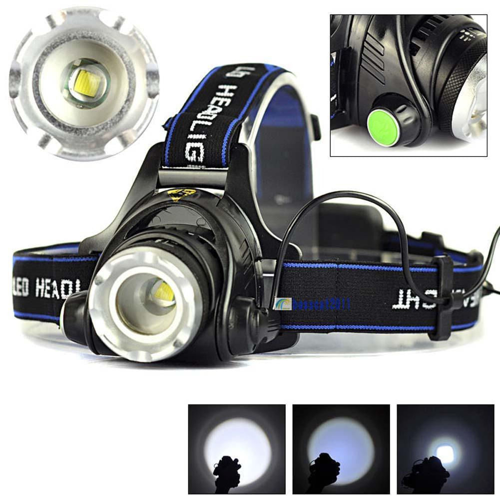Camping and Survival/        Adjustable Telescopic  Strong Light Zoom Headlight Outdoor Fishing Headlight
