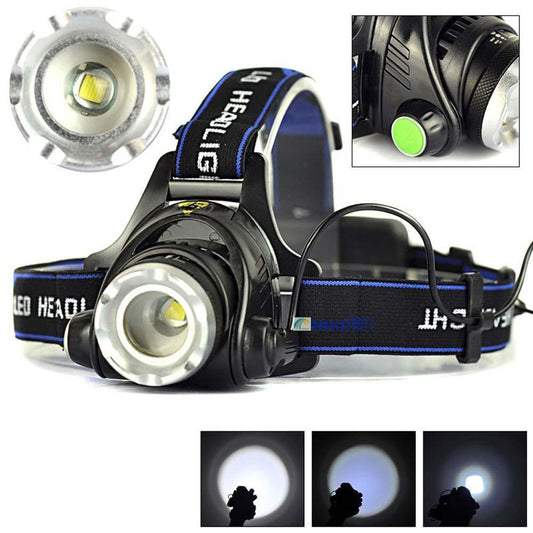 Camping and Survival/        Adjustable Telescopic  Strong Light Zoom Headlight Outdoor Fishing Headlight