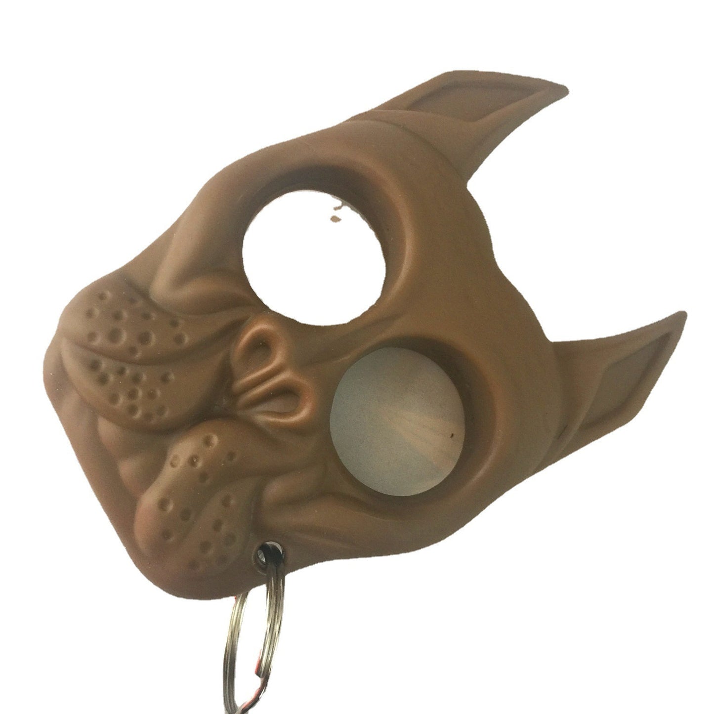 Camping and Survival/ Dog Head Keychain Self-defense Finger Lock