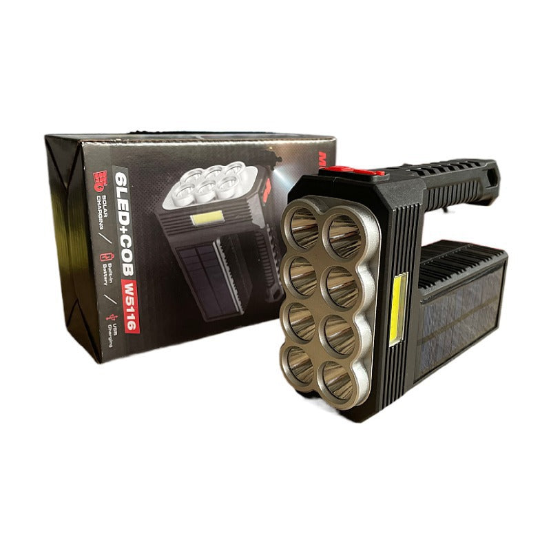 Electronics/ Solar Rechargeable Usb Flashlight Led