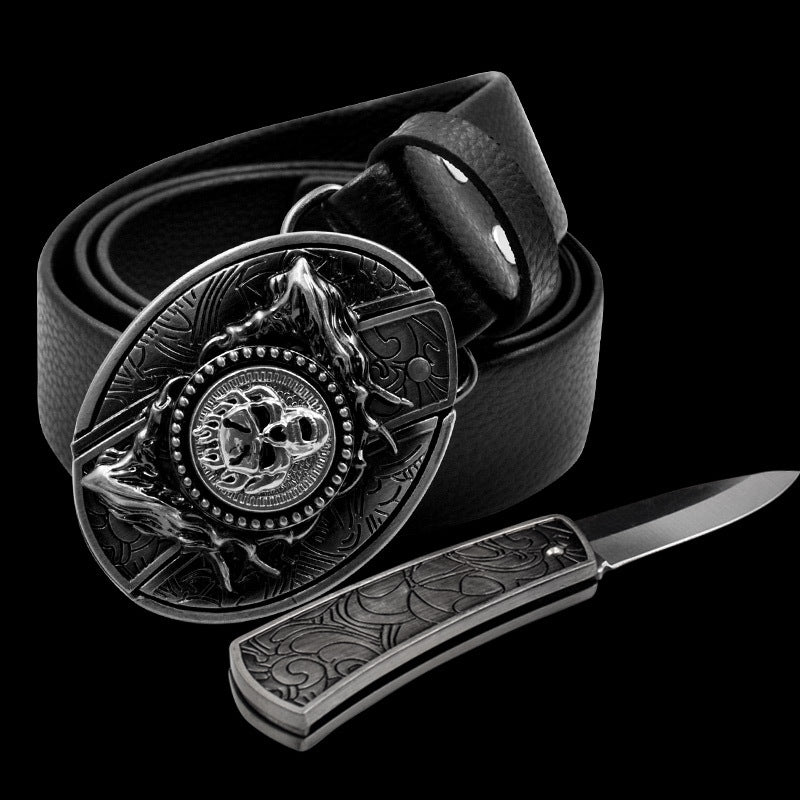 Novelty and nic-nacs/ Knife belt buckle
