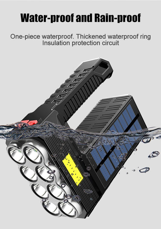 Electronics/ Solar Rechargeable Usb Flashlight Led