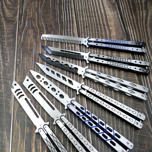 Novelty and nic-nacs/ Professional Butterfly Folding Knife Without Blade Swing Training