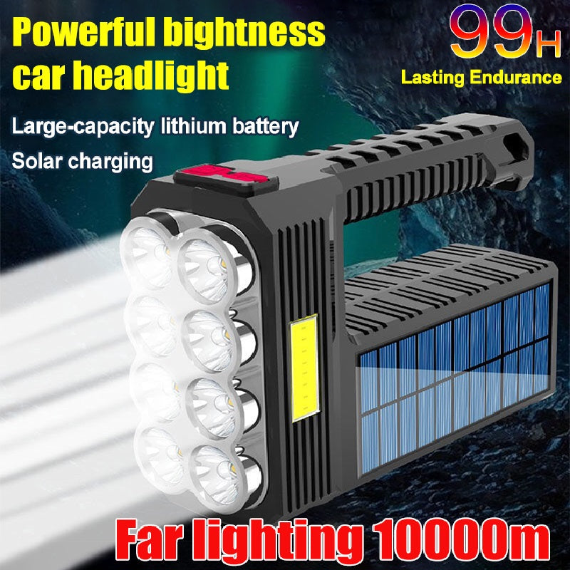 Electronics/ Solar Rechargeable Usb Flashlight Led