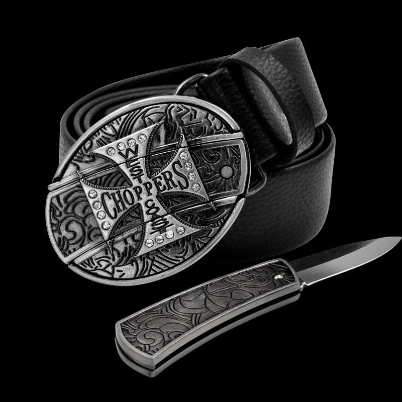Novelty and nic-nacs/ Knife belt buckle