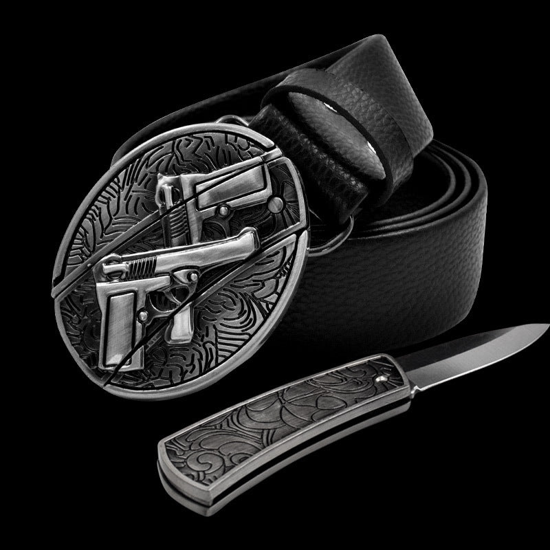 Novelty and nic-nacs/ Knife belt buckle