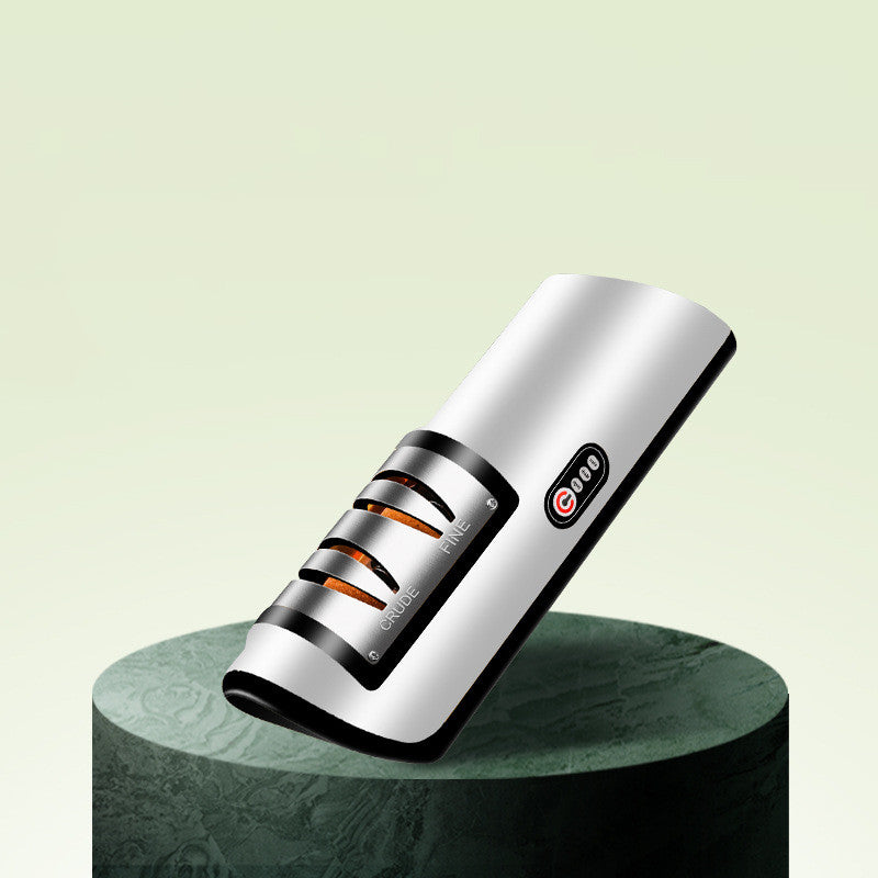 Electronics/ USB Rechargeable Electric Knife Sharpener Automatic Adjustable Kitchen Tool For Fast Sharpening.