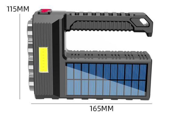 Electronics/ Solar Rechargeable Usb Flashlight Led