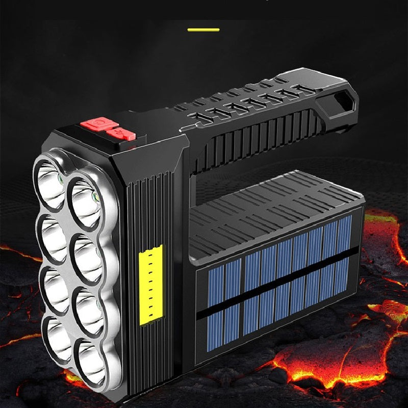 Electronics/ Solar Rechargeable Usb Flashlight Led