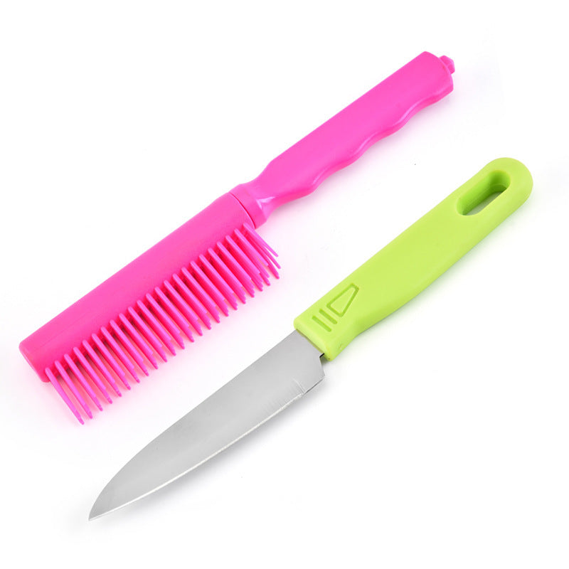 Camping and Survival/ Comb Portable Outdoor Self-defense Protective Knife