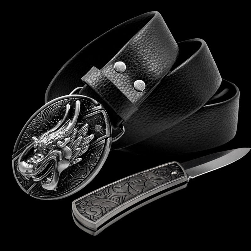 Novelty and nic-nacs/ Knife belt buckle
