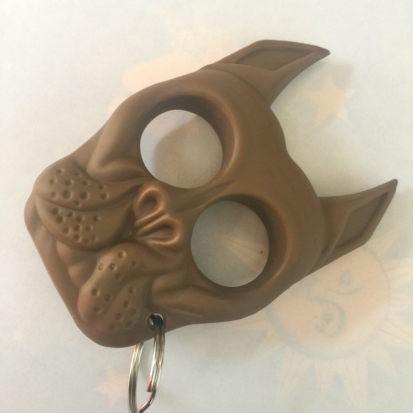 Camping and Survival/ Dog Head Keychain Self-defense Finger Lock