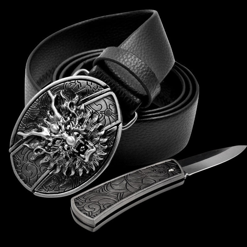 Novelty and nic-nacs/ Knife belt buckle
