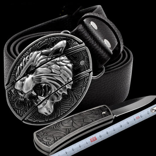Novelty and nic-nacs/ Knife belt buckle