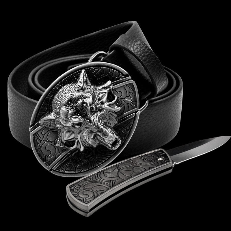 Novelty and nic-nacs/ Knife belt buckle