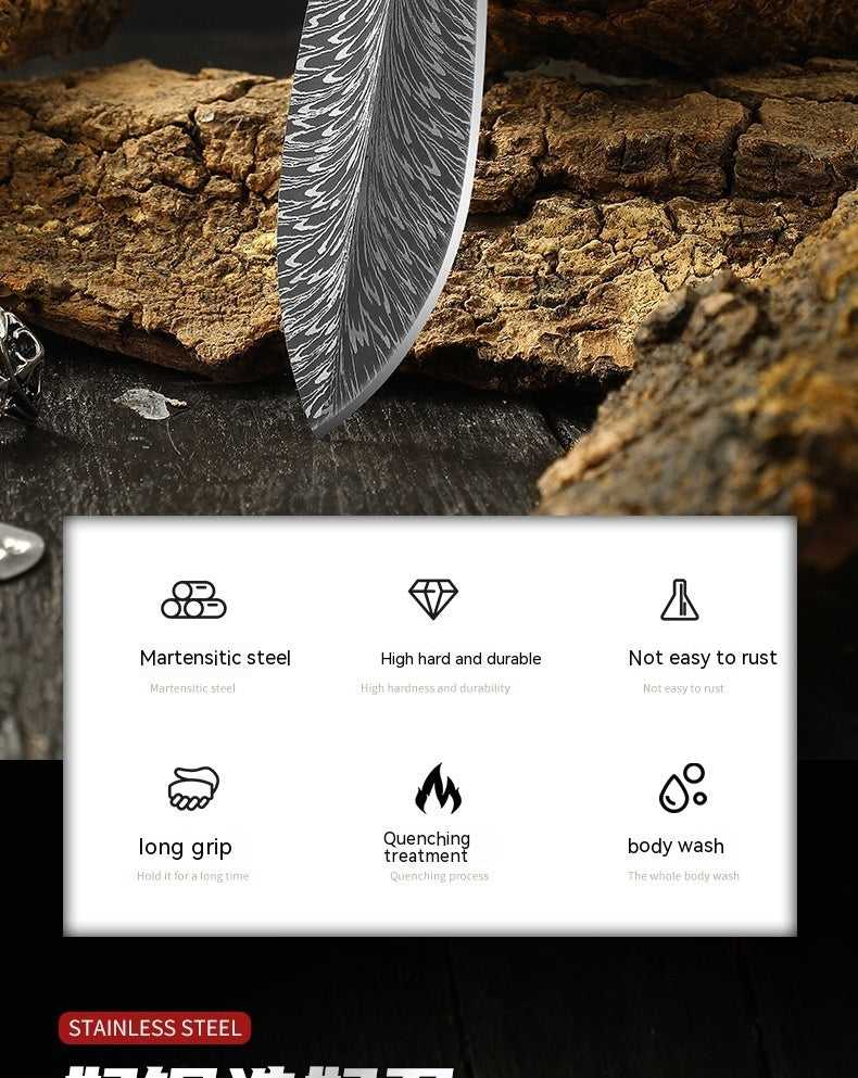 Survival/ Camping Knife feathered