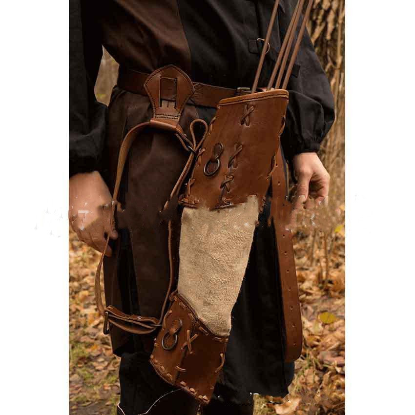 Armoury/ Warrior Hand Woven PU Skin Spliced Quiver