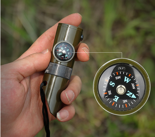 Camping and Survival/ Outdoor Professional Seven-in-one Multifunctional Survival Whistle