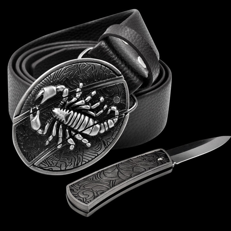 Novelty and nic-nacs/ Knife belt buckle