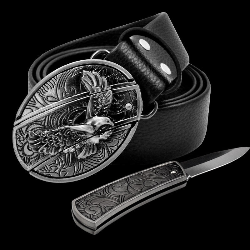 Novelty and nic-nacs/ Knife belt buckle