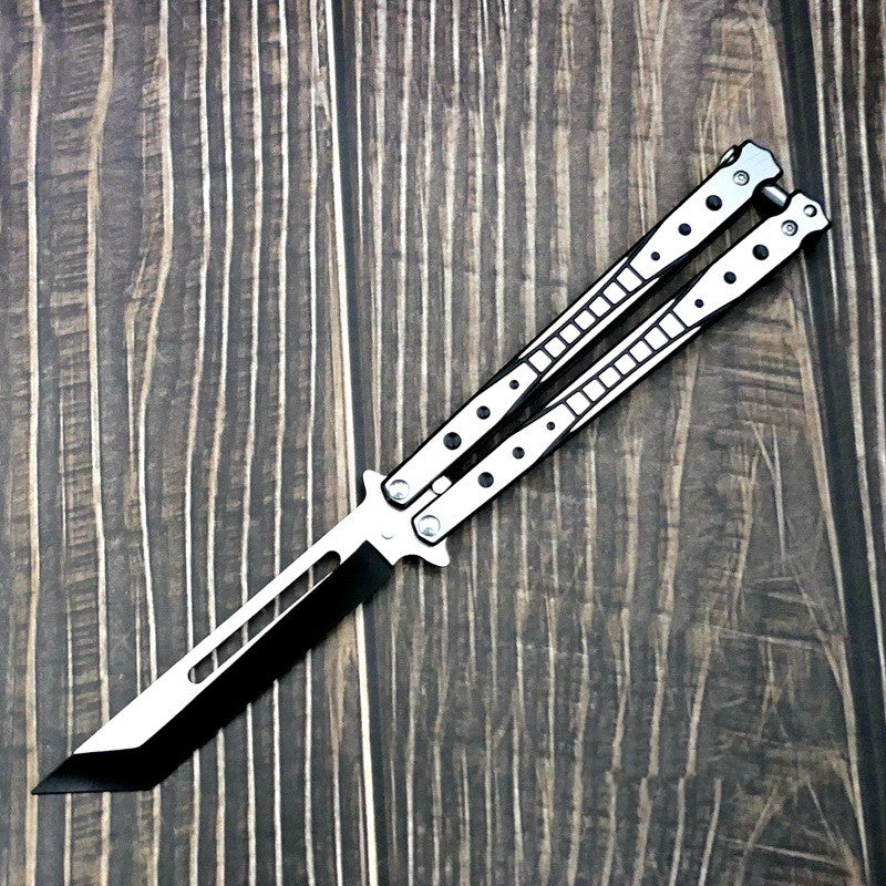 Novelty and nic-nacs/ Professional Butterfly Folding Knife Without Blade Swing Training