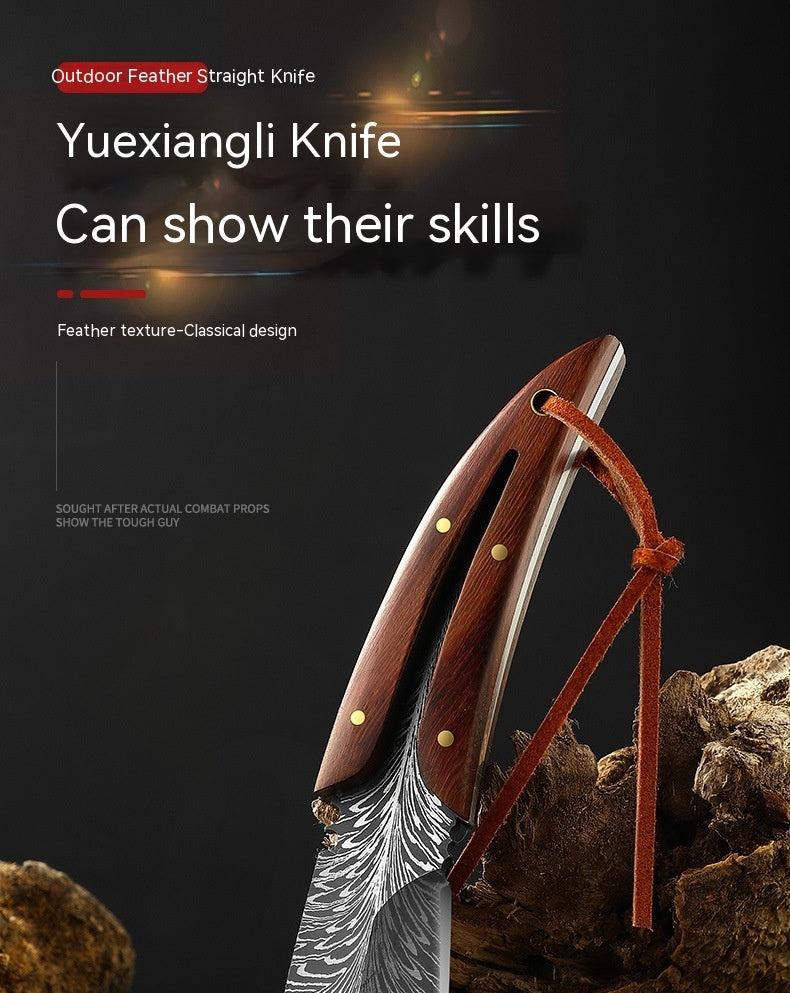 Survival/ Camping Knife feathered